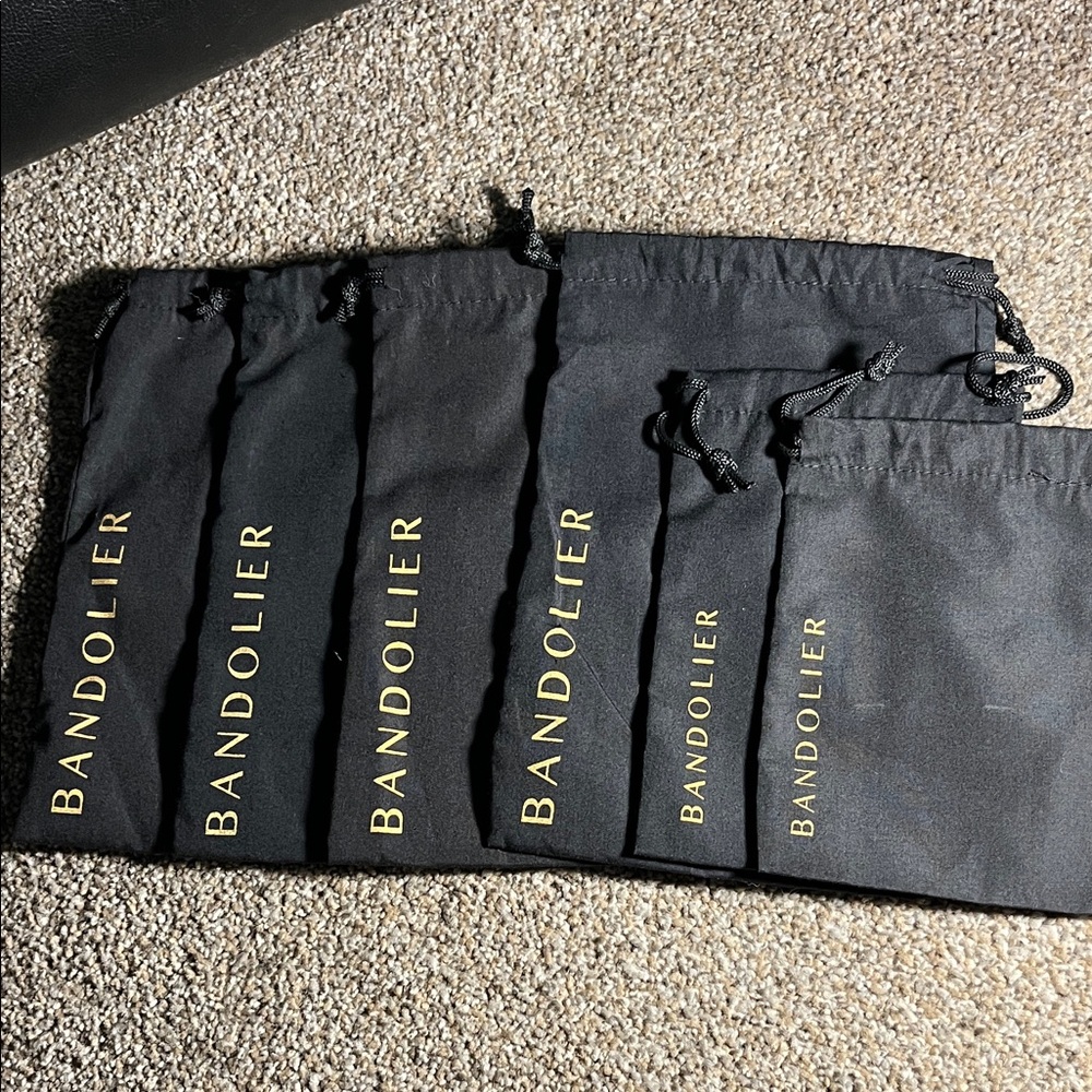 Bandolier Dust Pouches with Gold Logo